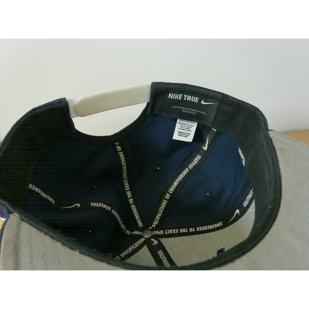 VTG Nike True Penn State Nittany Lions Snapback Hat Navy Blue White OSFM Cap - Picture 7 of 7